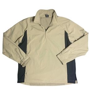 Nike Golf Fit Storm Tan Brown Lined jacket Coat Pullover Size XL